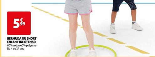 inextenso - bermuda ou short enfant 