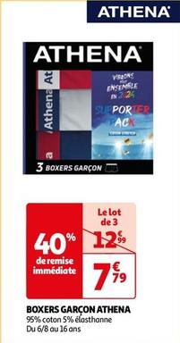 Athena - Boxers Garçon offre à 7,79€ sur Auchan Hypermarché