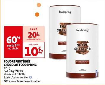 Foodspring - Poudre Protéinée Chocolat offre à 14,96€ sur Auchan Hypermarché
