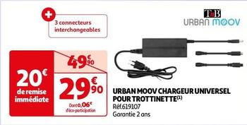 Urban Moov - Chargeur Universel Pour Trottinette offre à 29,9€ sur Auchan Hypermarché