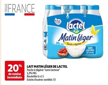 Lactel - Lait Matin Leger  offre sur Auchan Hypermarché