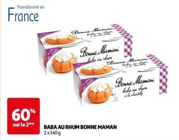 Bonne Maman - Baba Au Rhum  offre sur Auchan Hypermarché