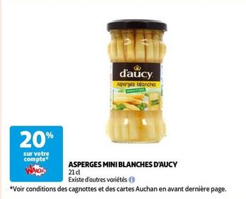 D'aucy - Asperges Mini Blanches offre sur Auchan Hypermarché