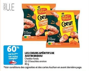 Justin Bridou - Les Coeurs Apéritifs offre sur Auchan Hypermarché
