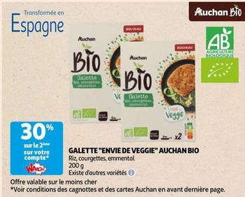 Auchan Bio - Galette "Envie De Veggie" offre sur Auchan Hypermarché