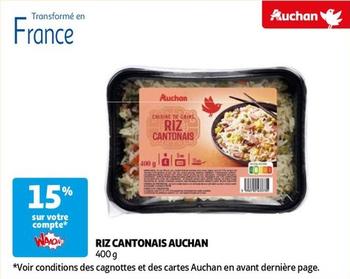 Auchan - Riz Cantonais offre sur Auchan Hypermarché