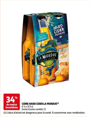 La Mordue - Cidre Hard Cider offre sur Auchan Hypermarché