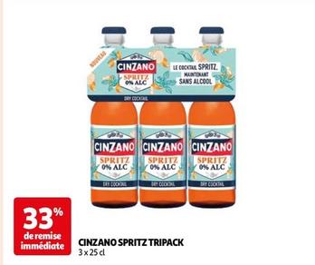 Cinzano - Spritz Tripack offre sur Auchan Hypermarché