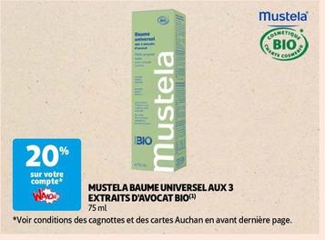 Mustela - Baume Universel Aux 3 Extraits D'avocat Bio offre sur Auchan Hypermarché