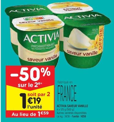 Activia - Saveur Vanille offre à 1,59€ sur Leader Price