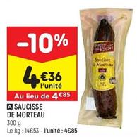 Saucisse De Morteau offre à 4,36€ sur Leader Price