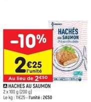 leader price - haches au saumon