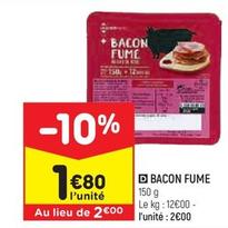 leader price - bacon fume