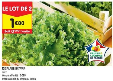 Salade Batavia offre à 1,8€ sur Leader Price