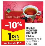 Leader Price - The Noir Aromatise Aux Fruits Rouges
