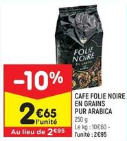 Leader Price - Cafe Folie Noire En Grains Pur Arabica