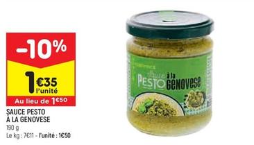 Leader Price - Sauce Pesto À La Genovese