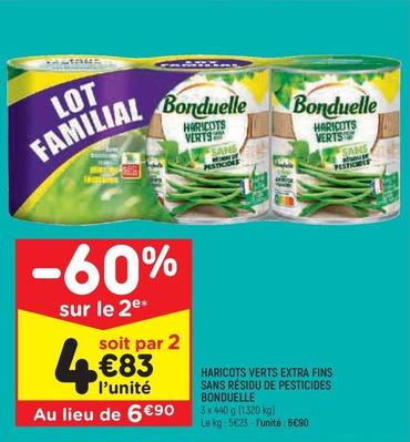 Bonduelle - Haricots Verts Extra Fins Sans Résidu De Pesticides