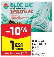 Leader Price - Blocs Wc Fraicheur Pin offre à 1,21€ sur Leader Price