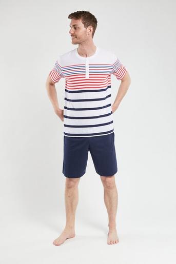 Striped shorty pyjamas – lightweight organic cotton offre à 75€ sur Armor Lux