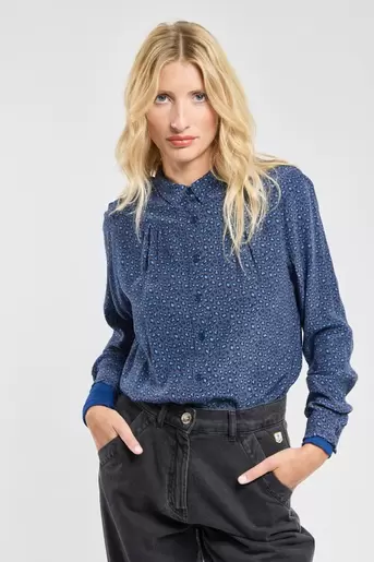 Leopard print blouse - cupro offre à 129€ sur Armor Lux