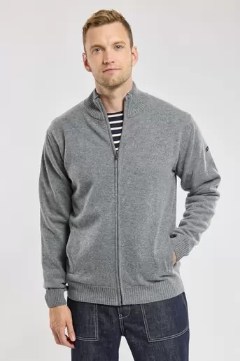 Zipped cardigan - lambswool offre à 179€ sur Armor Lux