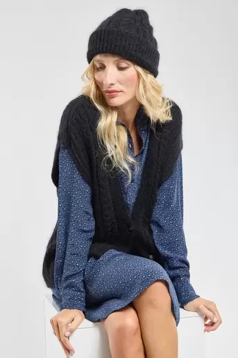 Côme sleeveless cardigan - mohair offre à 169€ sur Armor Lux