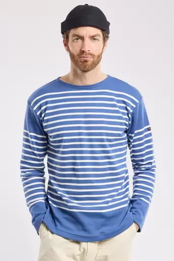 Amiral Breton striped shirt - thick cotton offre à 79€ sur Armor Lux