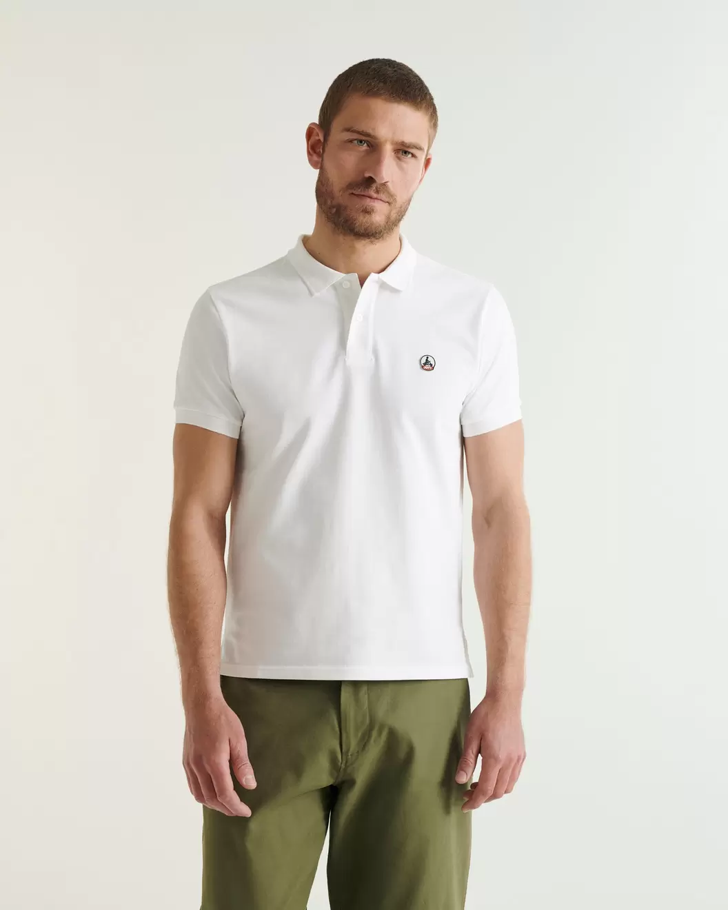 Polo en coton biologique Blanc Marbella offre à 75€ sur JOTT