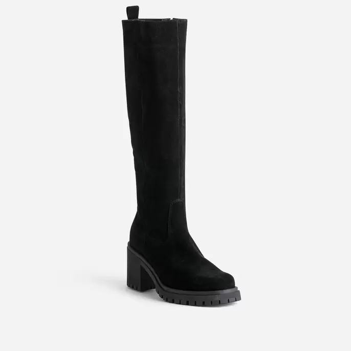 Botte TEXTO noire cuir velours offre à 97,99€ sur Texto