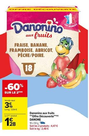 Danone - Danonino Aux Fruits ""Offre Découverte"" offre à 3,19€ sur Carrefour Express