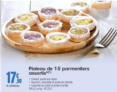 Plateau De 15 Parmentiers Assortis offre à 17,9€ sur E.Leclerc