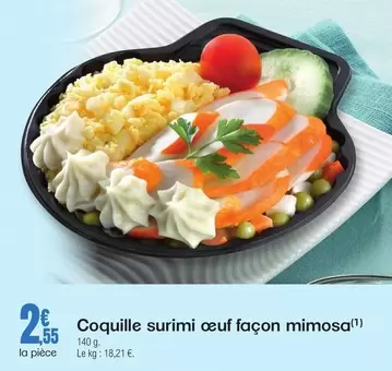 Coquille Surimi Oeuf Façon Mimosa offre à 2,55€ sur E.Leclerc