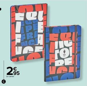 Carnet A5 Equipe De Frande Des Jeux Olimpiques De Paris 2024 offre à 2,95€ sur Carrefour Drive