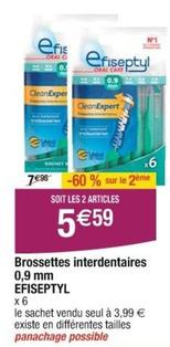 Efiseptyl - Brossettes Interdentaires offre à 5,59€ sur Cora