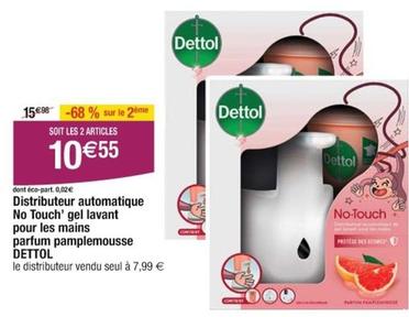 Dettol - Distributer Automatique No Touch Gel Lavant Pour Gel Lavant  offre à 10,55€ sur Cora