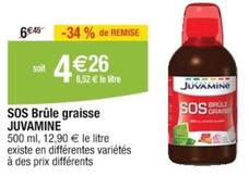 Juvamine - Sos Brûle Graisse offre à 4,26€ sur Cora