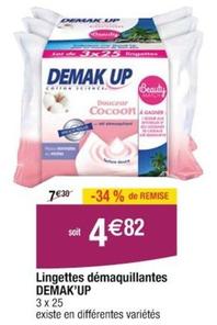 Demak Up - Lingettes Démaquillantes offre à 4,82€ sur Cora