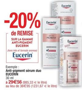 Eucerin - Anti-Pigment Sérum Duo offre sur Cora