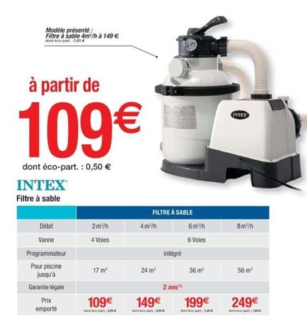 Intex - Filtre À Sable offre à 109€ sur Cora