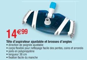 Tete D'Aspirateur Ajustable Et Brosses D'Angles  offre à 14,99€ sur Cora
