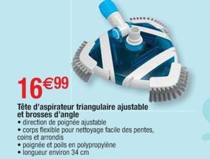Tete D'Aspirateur Triangulaire Ajustable Et Brosses D'Angle  offre à 16,99€ sur Cora