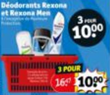 Déodorant offre à 10€ sur Kruidvat