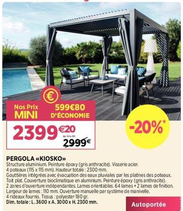 Pergola offre à 2399,2€ sur Delbard