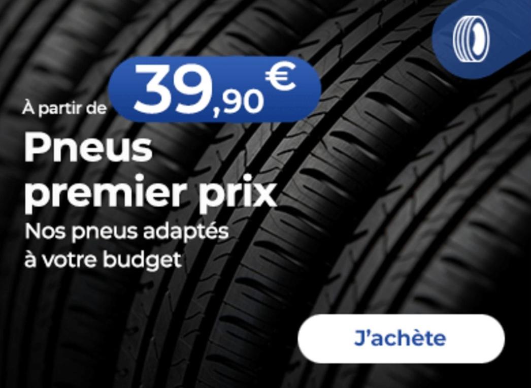 Pneus offre à 39,9€ sur Euromaster