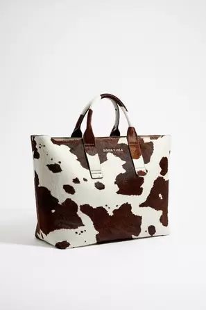 Grand sac shopping cuir print Vache offre à 562,5€ sur Bimba y Lola