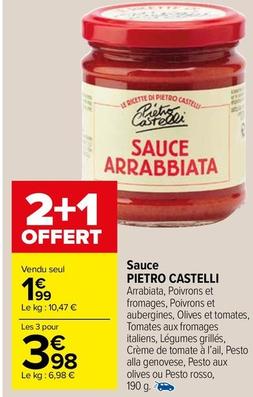Pietro Castelli - Sauce offre à 1,99€ sur Carrefour Market