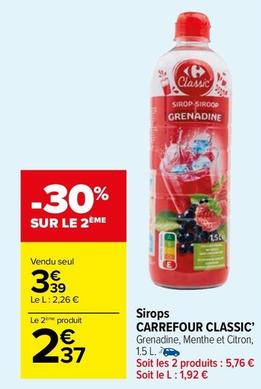 Carrefour - Sirops Classic'
