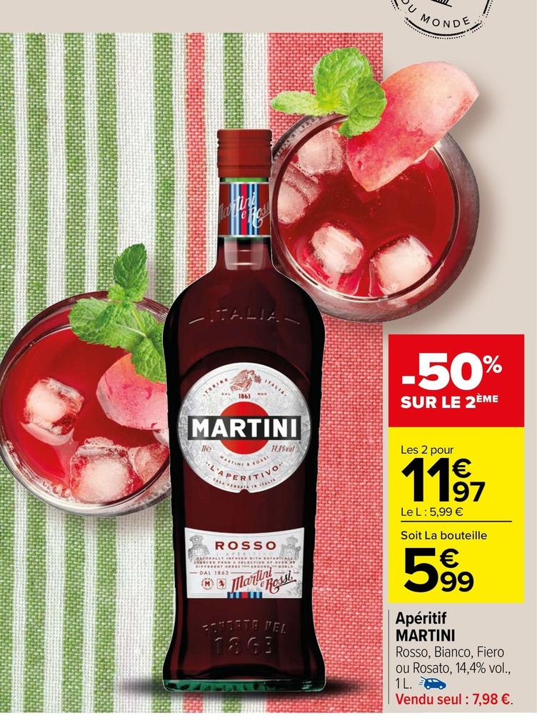 Martini - Apéritif offre à 5,99€ sur Carrefour Market