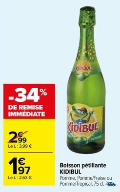 Kidibul - Boisson Pétillante offre à 1,97€ sur Carrefour Market